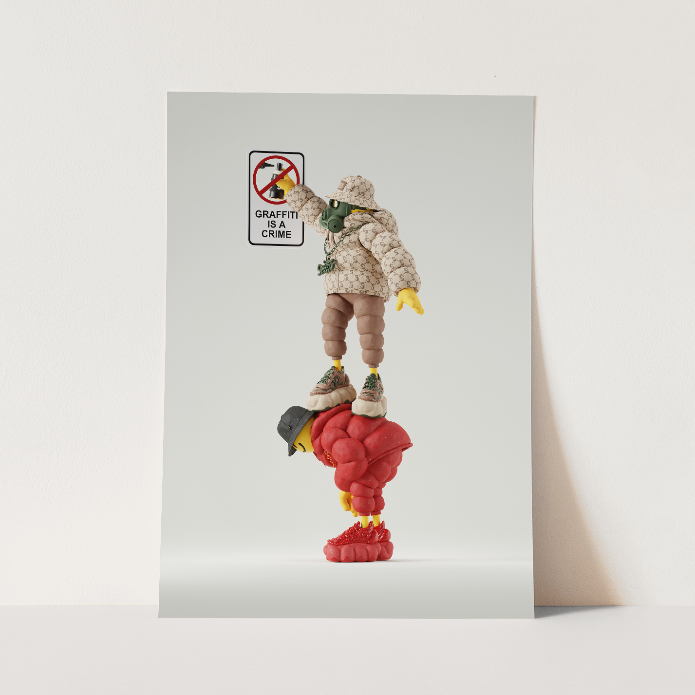 "GRAFFITI IS NOT A CRIME" PRINT